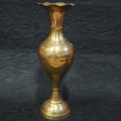 Brass flower vase for spiritual décor 