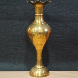 Flower shaped opening brass flower vase