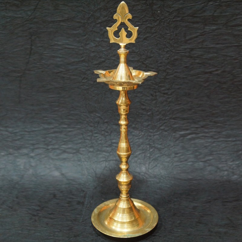 Brass moulded deepas for festival pujas