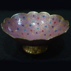 Beautiful designed brass fruit bowl
