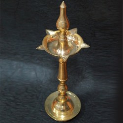 18.5" Inch height Kerala brass deepas online for festivals and pujas