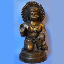 Abhaya Hanuman brass statue