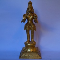 Standing Hanuman brass statue