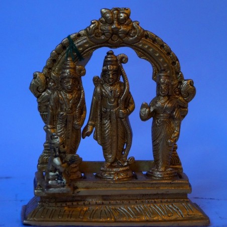 Brass Sri Ram Darbar with peeta prabhavali