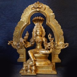 Adi parashakti brass idol with peeta prabhavali