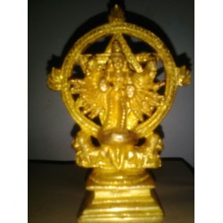 4 Inches Sudharshana Chakra Brass Idol