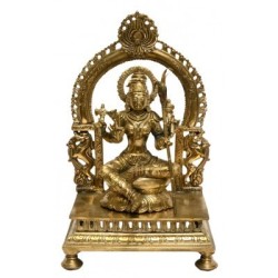Rajarajeshwari 9 Inches Bronze statue