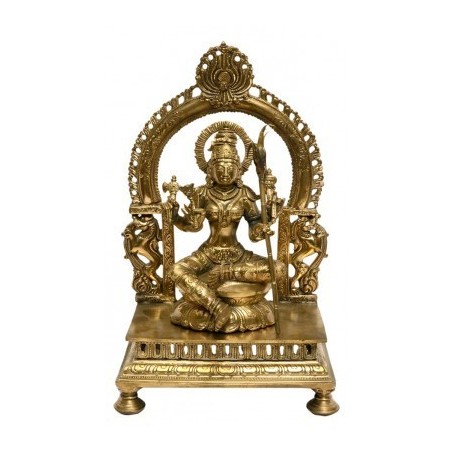 Rajarajeshwari 9 Inches Bronze statue