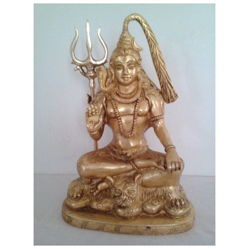Lord Shiva 10 inches Brass Statue