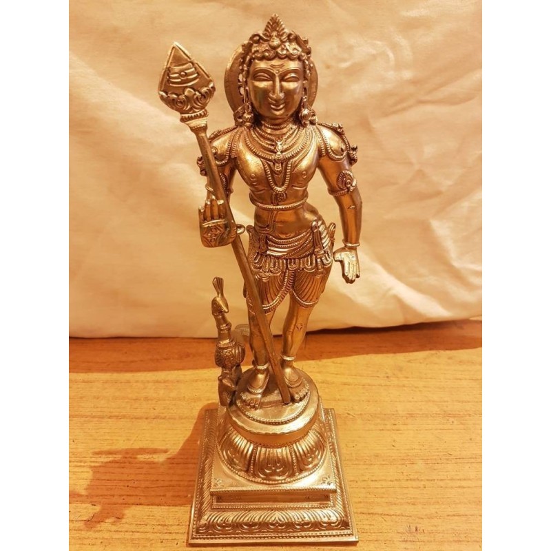 Lord Murugan Bronze fine Finsh statue