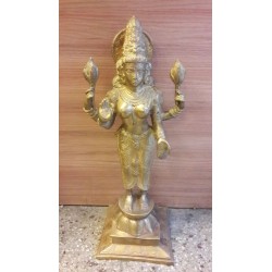 25 inches height Goddess Lakshmi standing brass statue