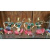 Coral finish Musician Ladies set of four