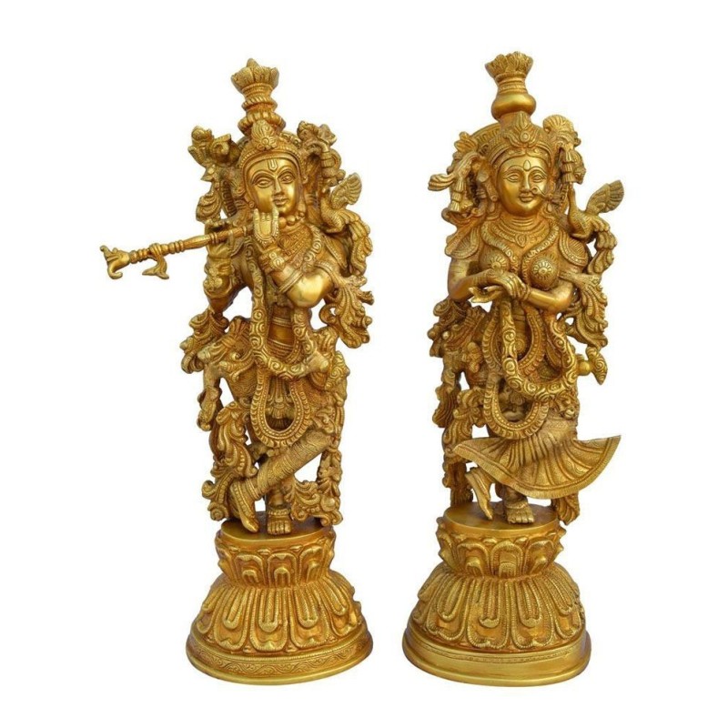 Anant Brass Radha Krishna Statue