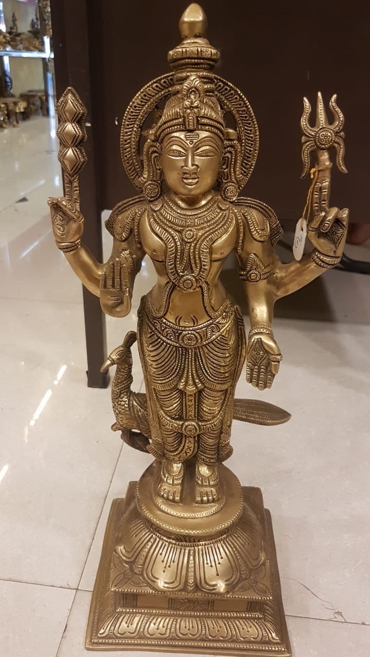 Buy Fine finish Lord Subramanya bronze statue