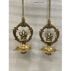 Ganesha Brass Hanging Deepa Model-2