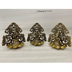 Ganesha,Lakshmi & Saraswathi Deepa
