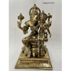 Lord Varaha with Lakshmi Bronze Statue