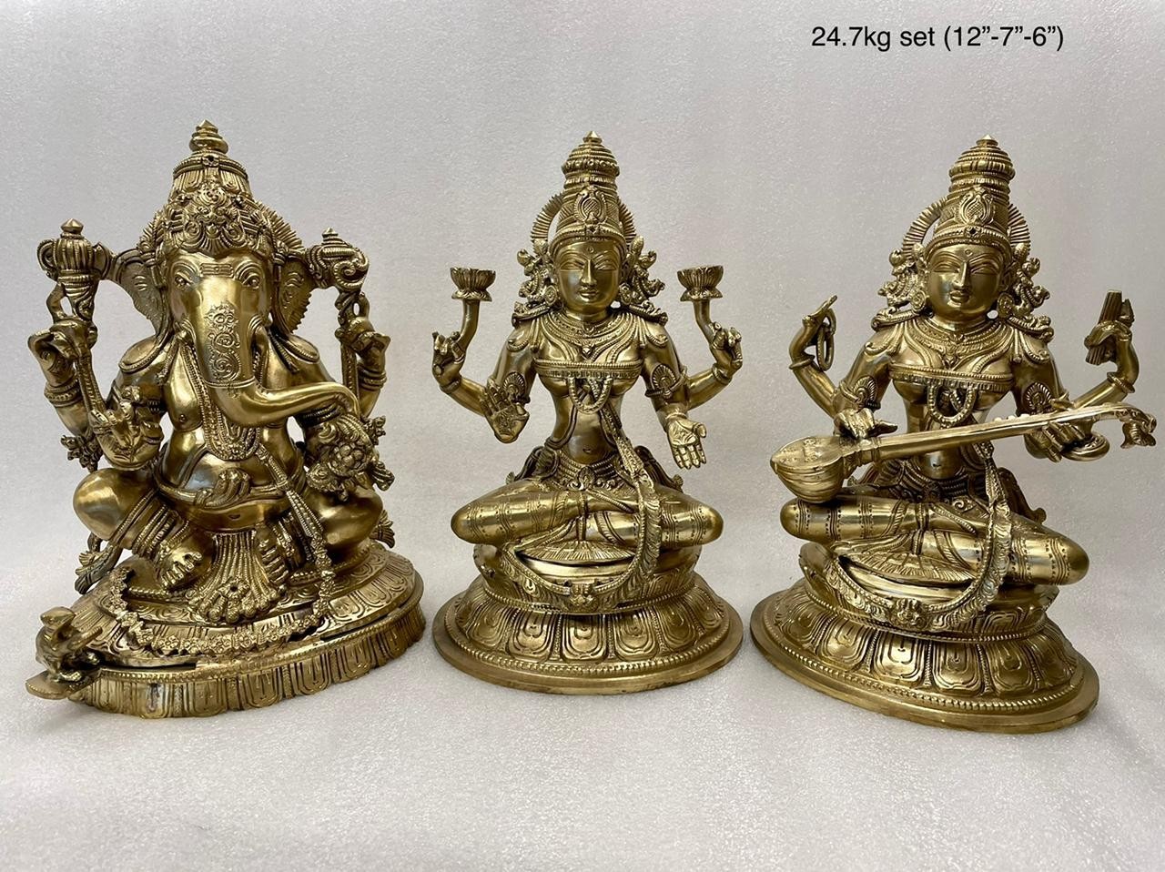 Buy Beautiful Goddess Saraswathi standing brass statue