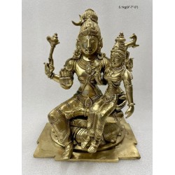 Lord Shiva (Kala Bhirava) Parvathi Bronze Statue
