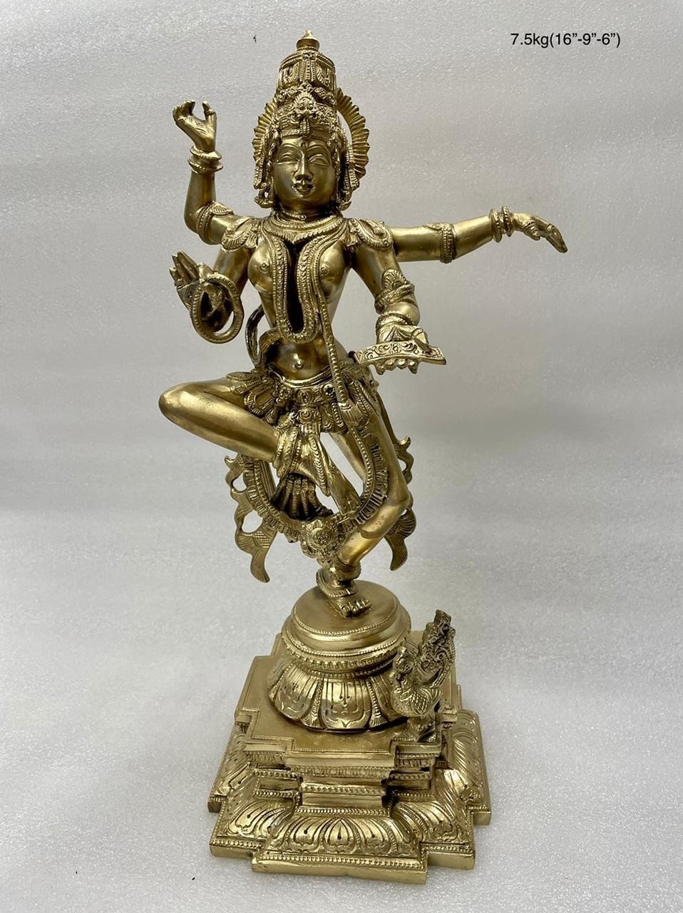 Buy Beautiful Goddess Saraswathi standing brass statue