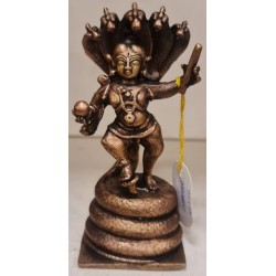 Bala Krishna Dancing on Kalinga Copper Statue