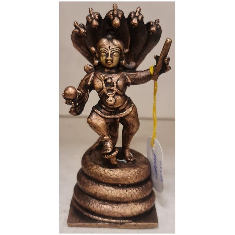 Bala Krishna Dancing on Kalinga Copper Statue