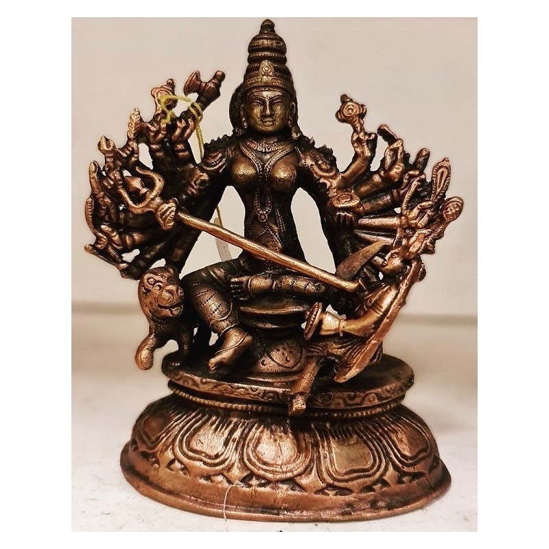 Sri Chamundeshwari Devi Copper Statue