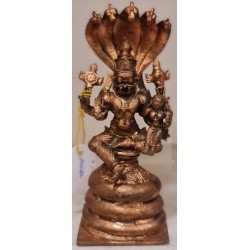 Lakshmi Narasimha on Shesha Naga Copper Statue