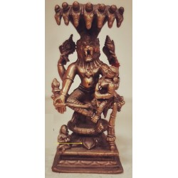 Lakshmi Narasimha with Shesha Naga Copper Statue