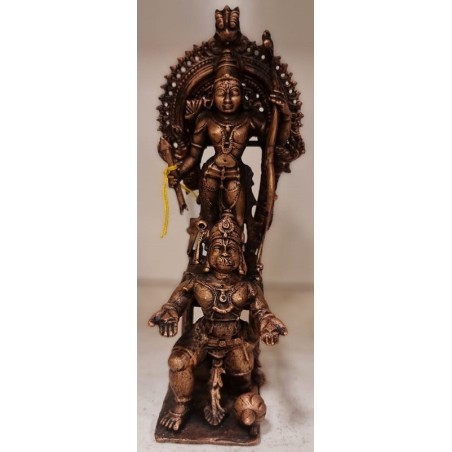 Lord Ram With Hanuman Copper Statue