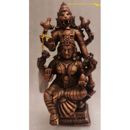 Narasimha with Lakshmi Copper Statue