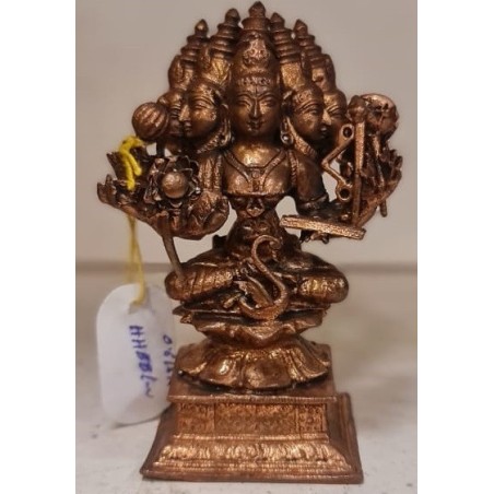 Panchamuki Gayatri Copper Statue