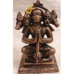 Panchamukhi Hanuman Copper Statue