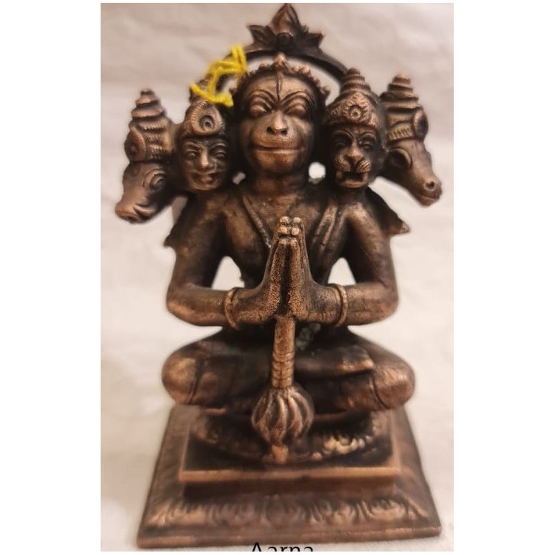 Panchamukhi Hanuman Copper Statue