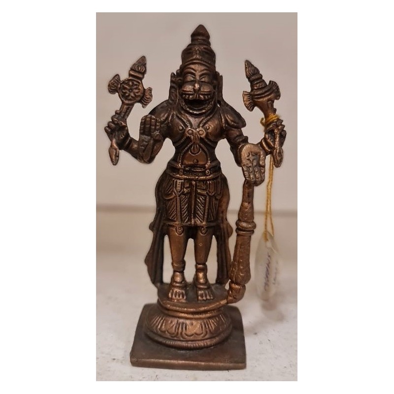 Standing Narasimha Copper Statue