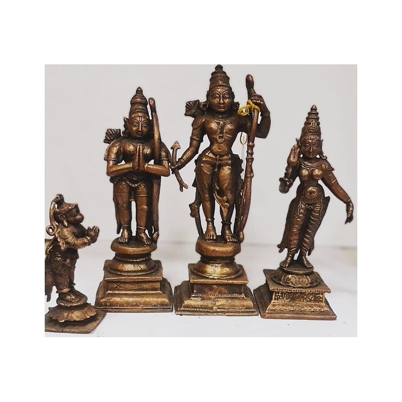 Sri Ram Darbar set Copper Statue