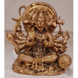 Panchamuki Anjaneya Copper Statue