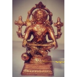 Yoga mudra Hanuman Copper Statue