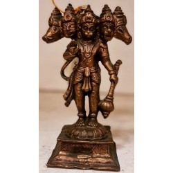 Panchamuki Veera Anjaneya Copper Statue