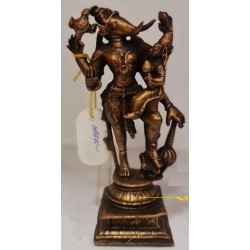 Sri Varaha with Lakshmi holding Mace Copper Statue