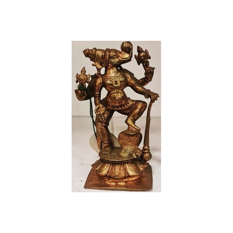 Standing Bhu Varaha with Mace Copper Statue