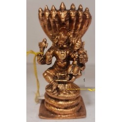 Varaha with Lakshmi on Sheshanaga Copper Statue
