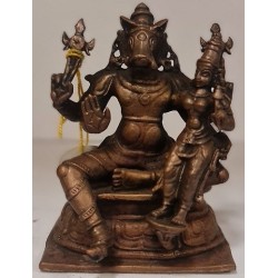 Varaha with Lakshmi Copper Statue