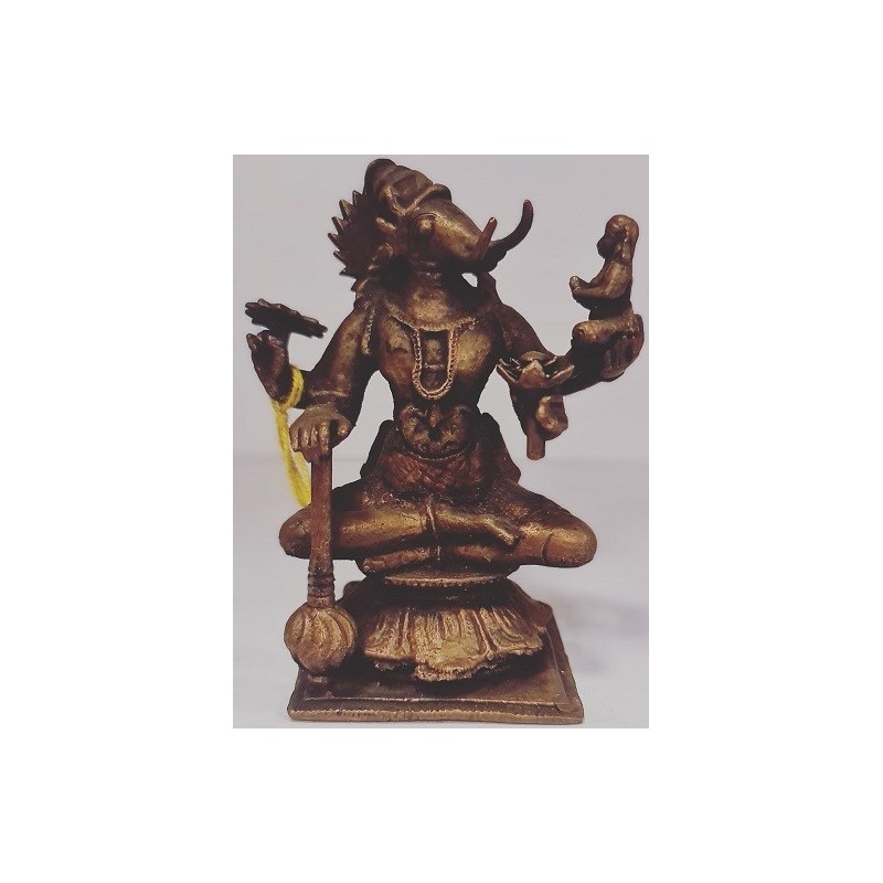 Varaha with Lotus Copper Statue