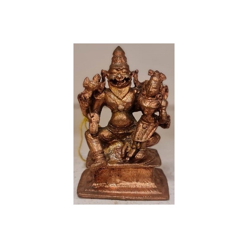 Shri Lakshmi Narasimha Copper Statue