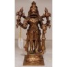 Standing Narasimha with Shanka Chakara and Mace Copper Statue