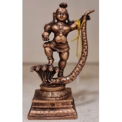 Bala Kannayya stepping Kalinga head Copper Statue