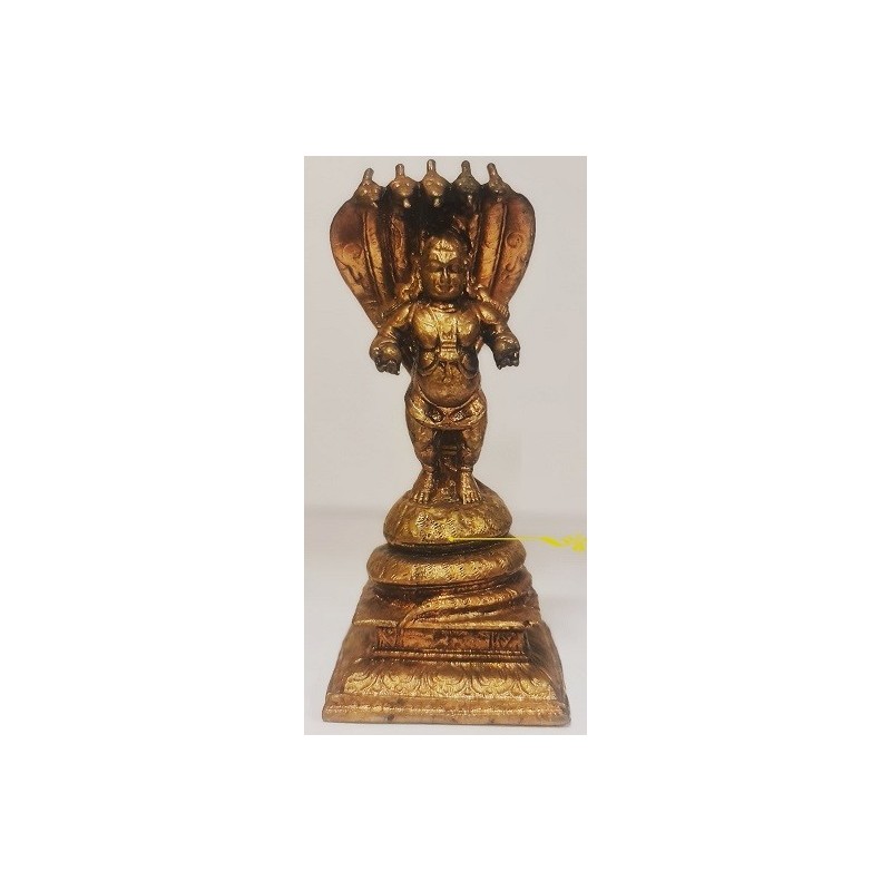 Krishna on Kalinga Copper Statue