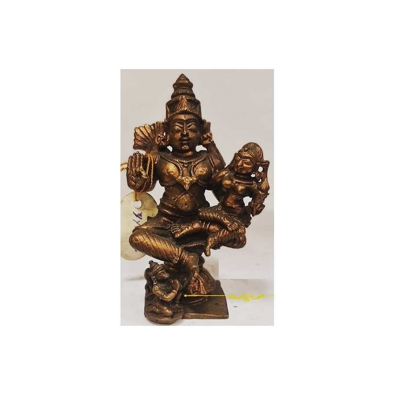 Sita Rama With Anjaneya Copper Statue