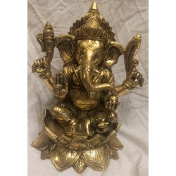 Vinayaka on Lotus brass statue